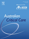 Australian Critical Care杂志封面